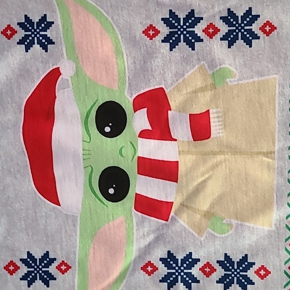 JAMMIES FOR FAMILIES GIRLS 2 PIECE STAR WARS GROGU PAJAMA SET SIZE 8 - Picture 5 of 14